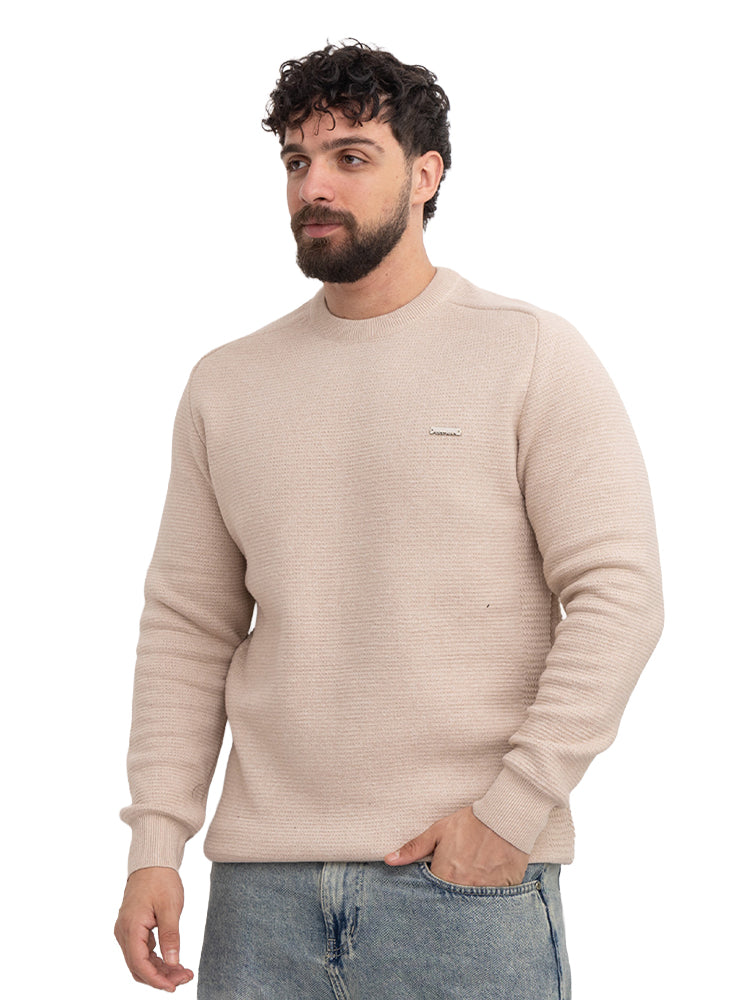 Beige Design 672 PL-Basic Pullover