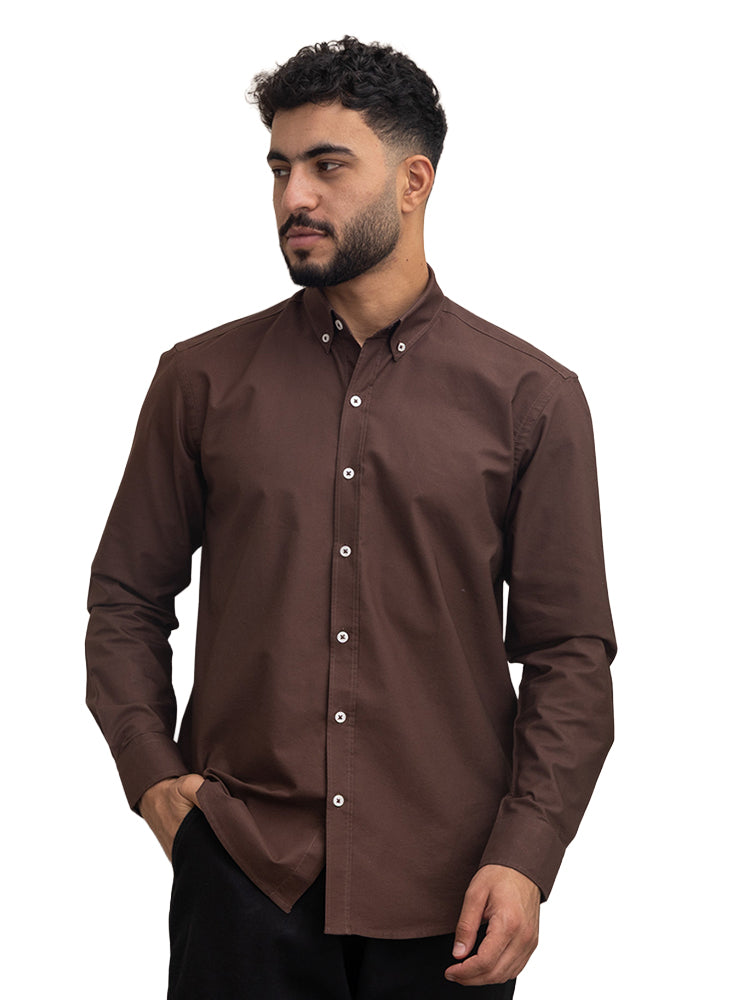 Brown Oxford Shirt
