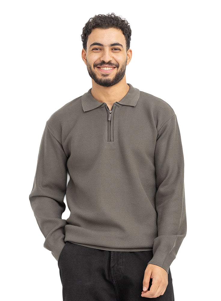 Cilantro Quarter Zipper Pullover