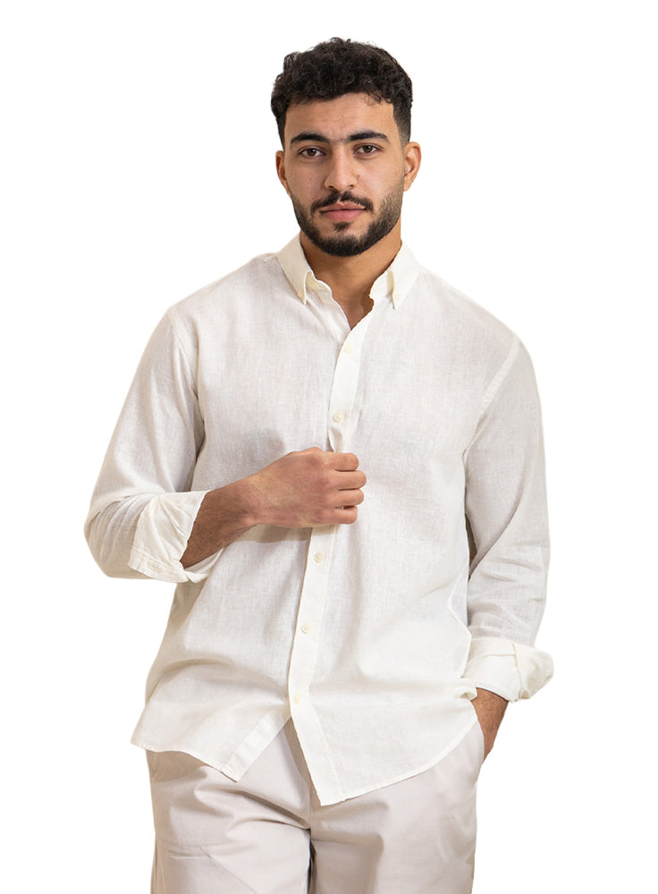 Latte Linen Shirt