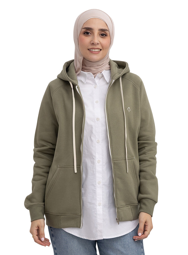 Olive SW-Medium Zipper