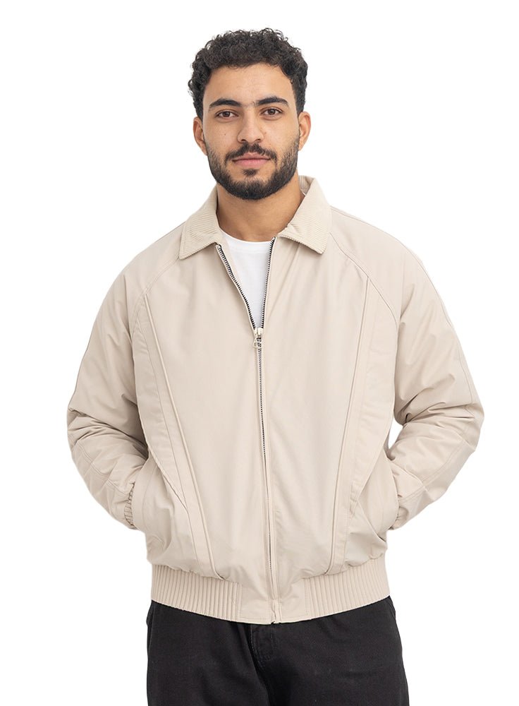 Beige Design 2639 Puffer Jacket