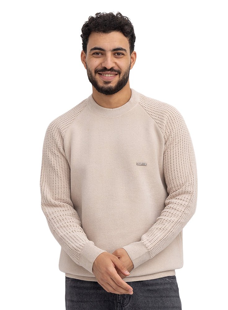 بلوفر سادة تصميم 600 - بيج