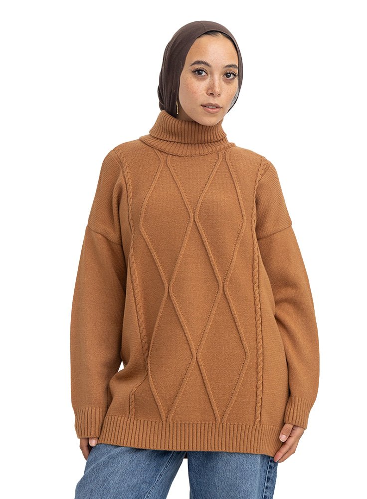 Biscuit Rhombus High Cole Pullover