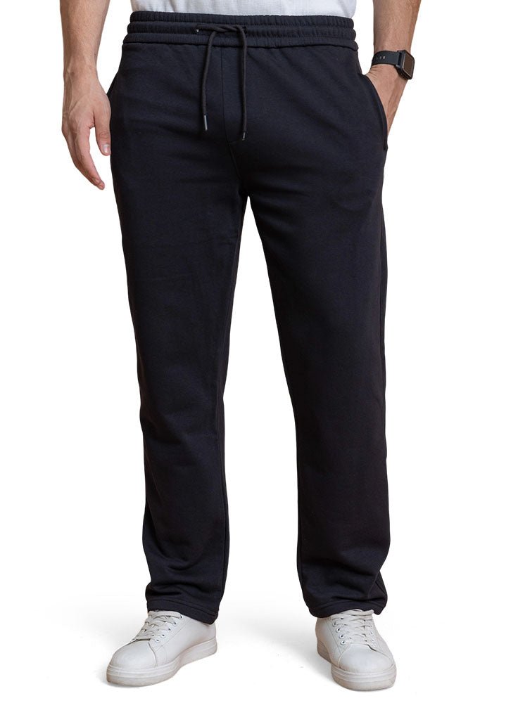 Men'S Pants | Black Melton Wide Leg Pant – Khotwh