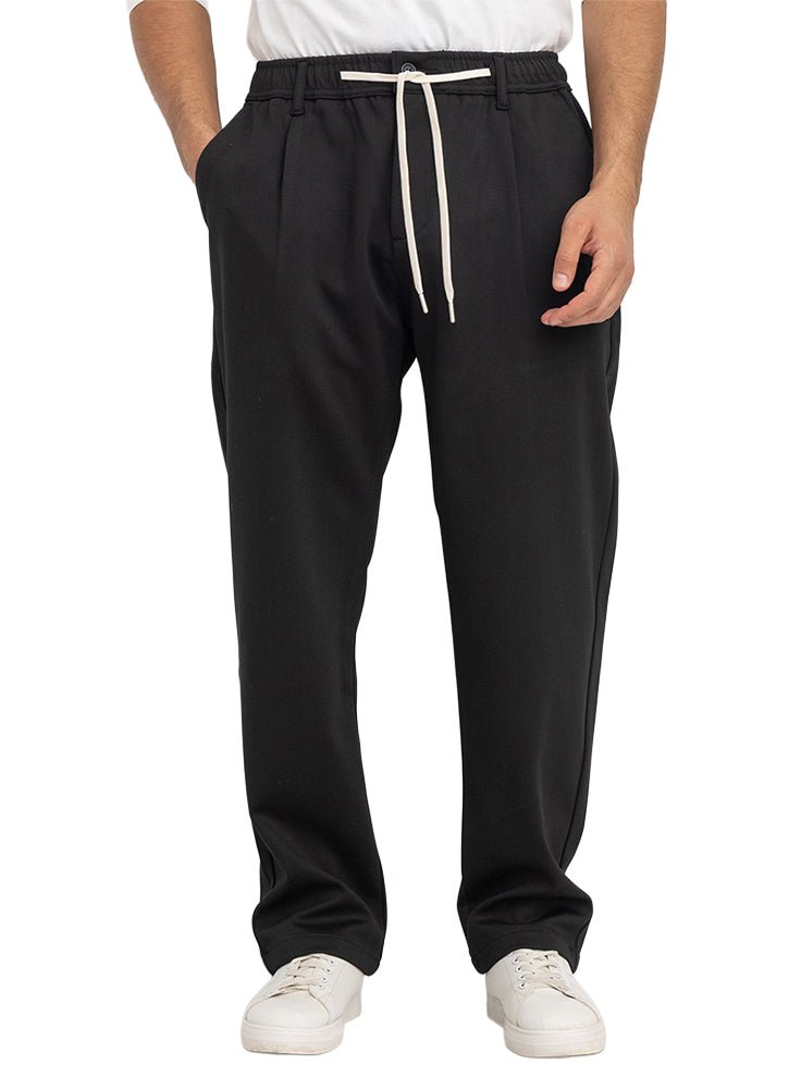 Black Winter Straight Leg Pant