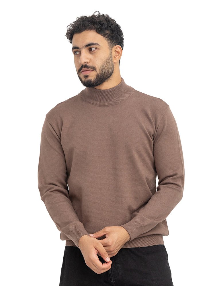 Coffee Half Cole Pullover