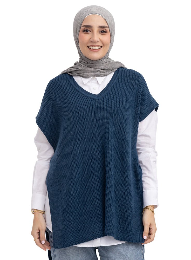 Dark Emerald Cut Belt Pullover