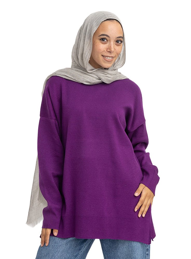 Mauve V-Over Size Half Cool
