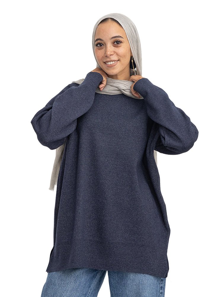 SH-Indigo V-Over Size Half Cool