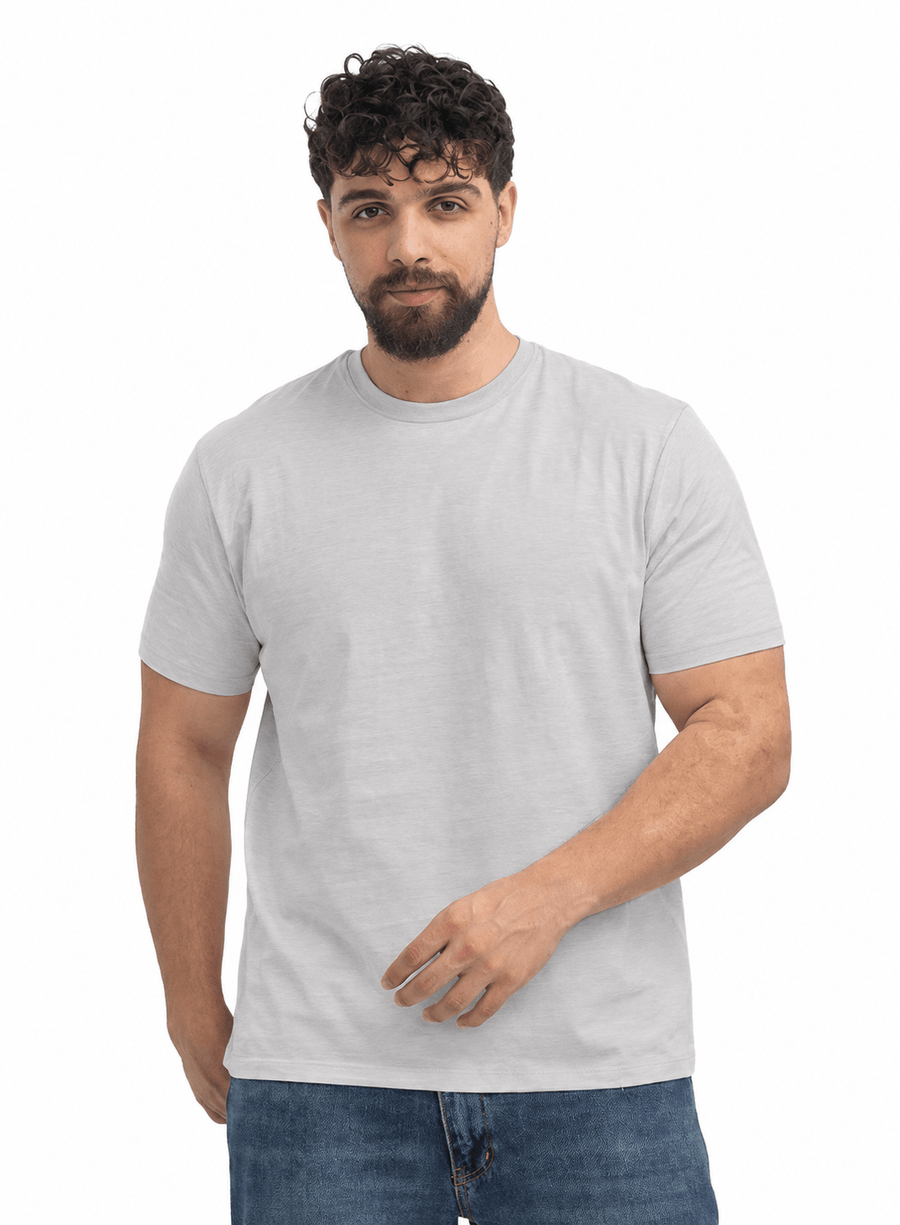 Silver Relaxed Round T-Shirt
